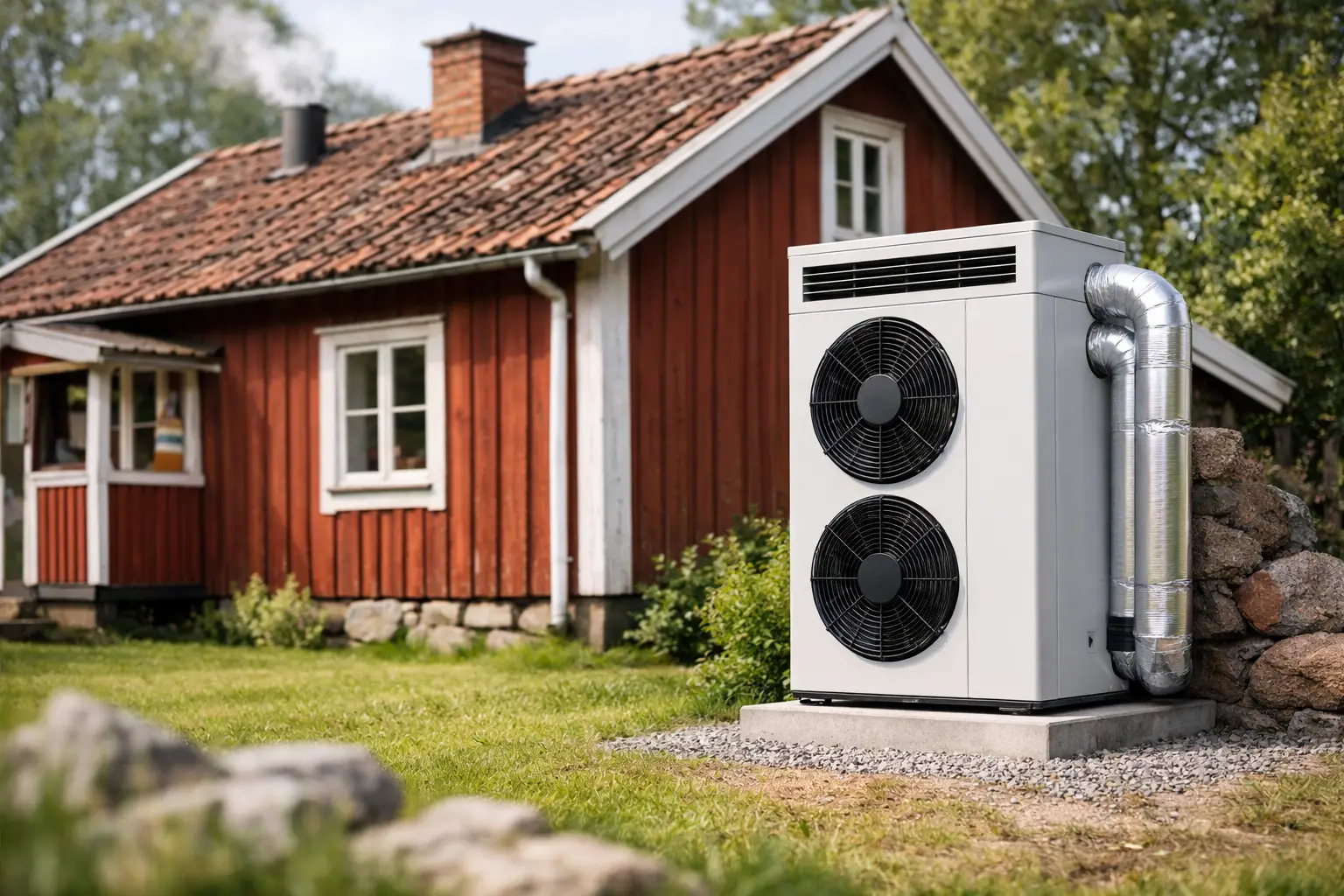 Läs mer om artikeln Frånluftsvärmepump för gammalt hus – passar det?