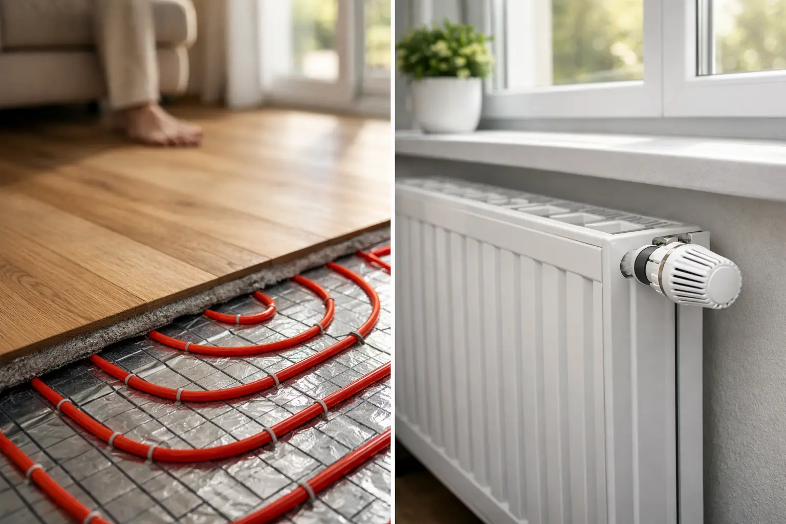 Du visar för närvarande Golvvärme eller radiatorer hemma – vad passar?